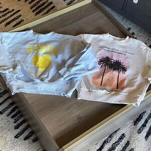 Zara Kids Graphic Sweatshirts - Yellow and Pink
